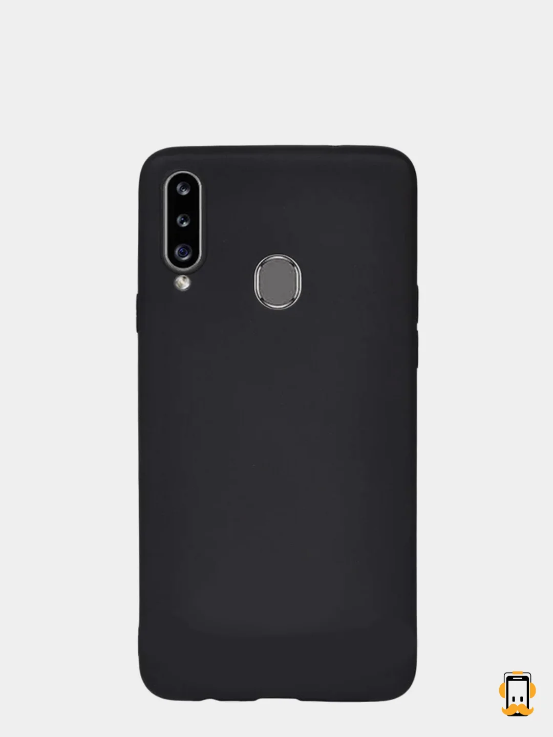 Черный чехол Samsung Galaxy A20s, Самсунг Галакси А20с черный силиконовый