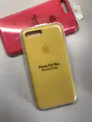 Золотой защитный чехол для iPhone 7+, iPhone 8+ с яблоком
