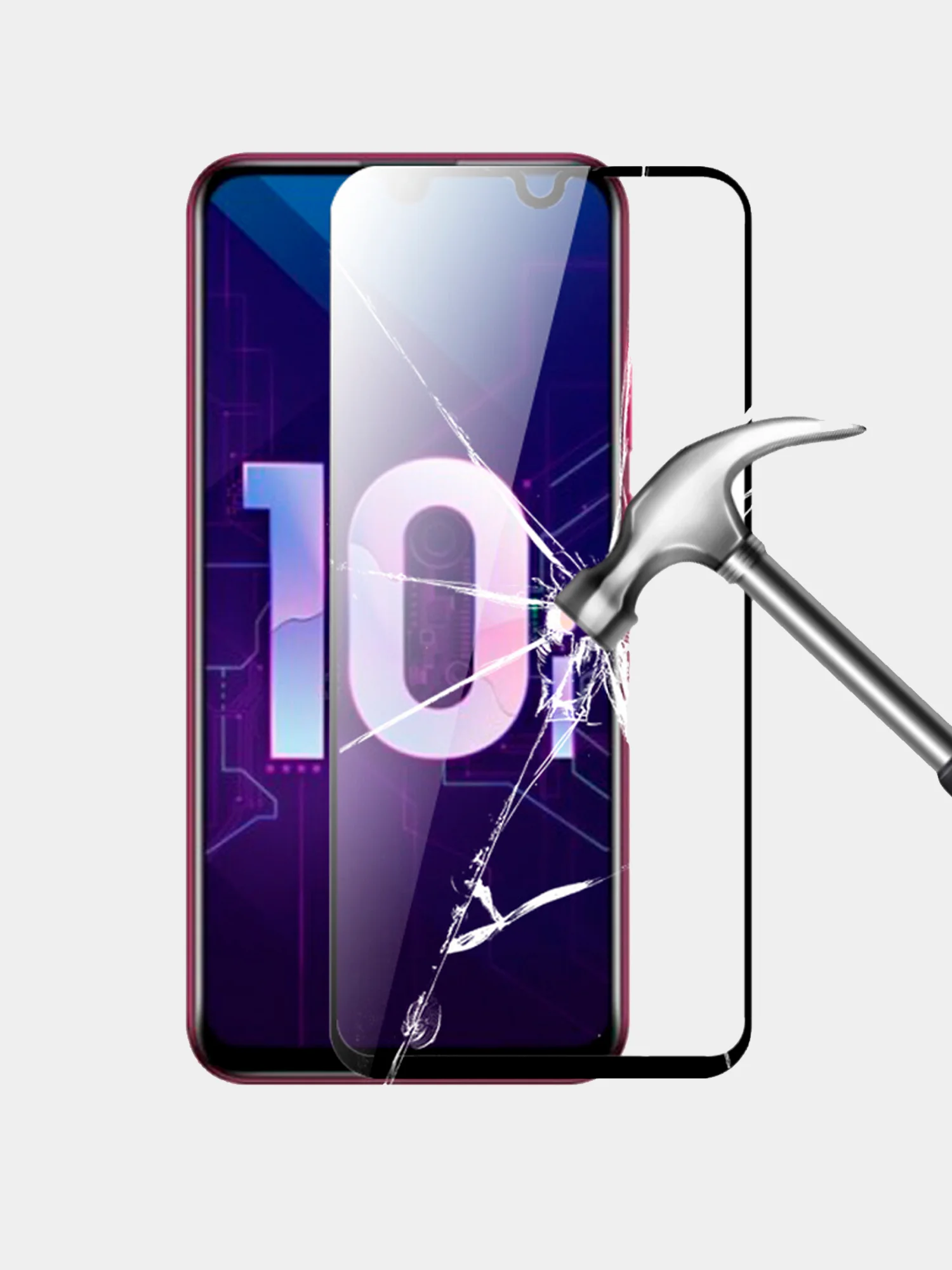 Защитное стекло 9D для Huawei Y6 2018, полное покрытие