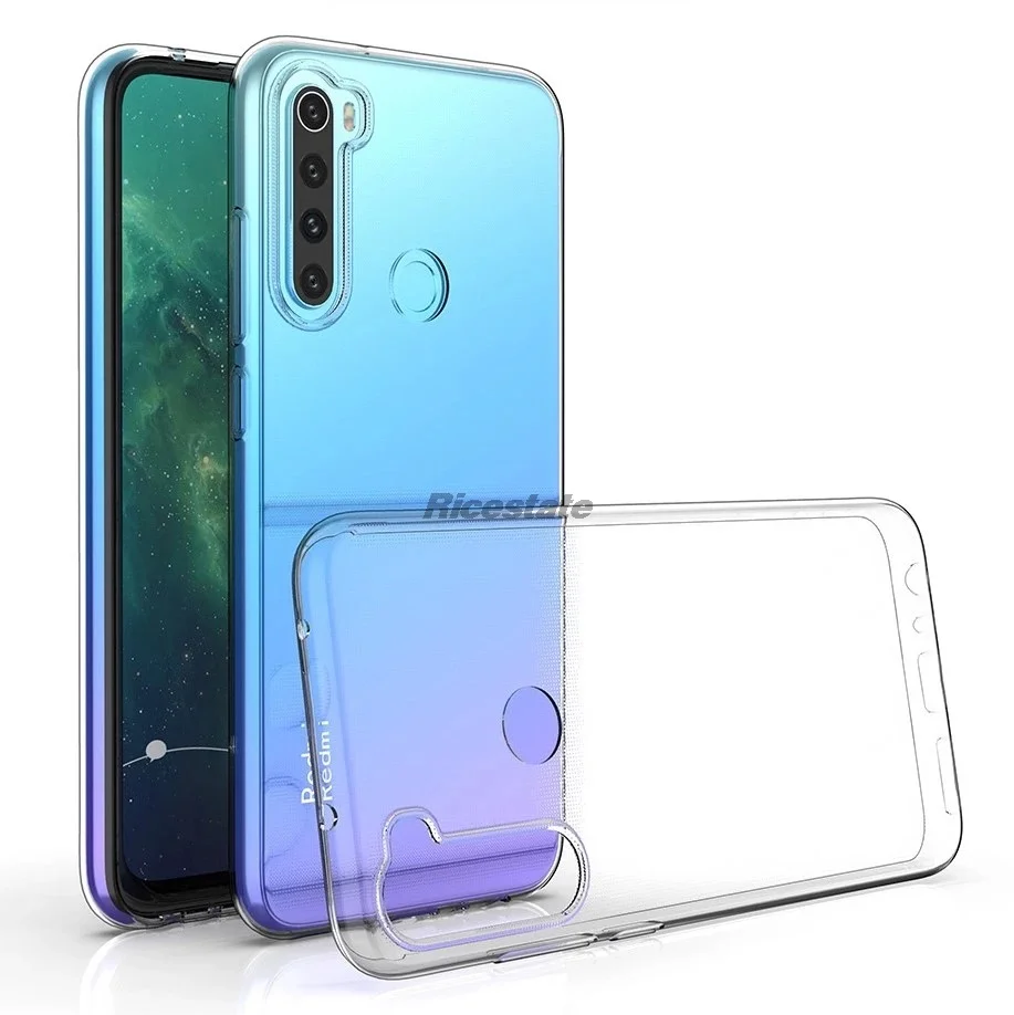 Силиконовый прозрачный чехол для Redmi 8, Redmi 8A, Redmi Note 8, Redmi Note 8T, Redmi Note 8 Pro