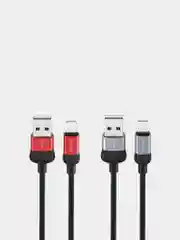 Кабель Borofone BX 28, быстрый заряд, 3.0 А, micro, type c, lightning