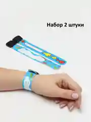 Серый информационный браслет для детей, infoband