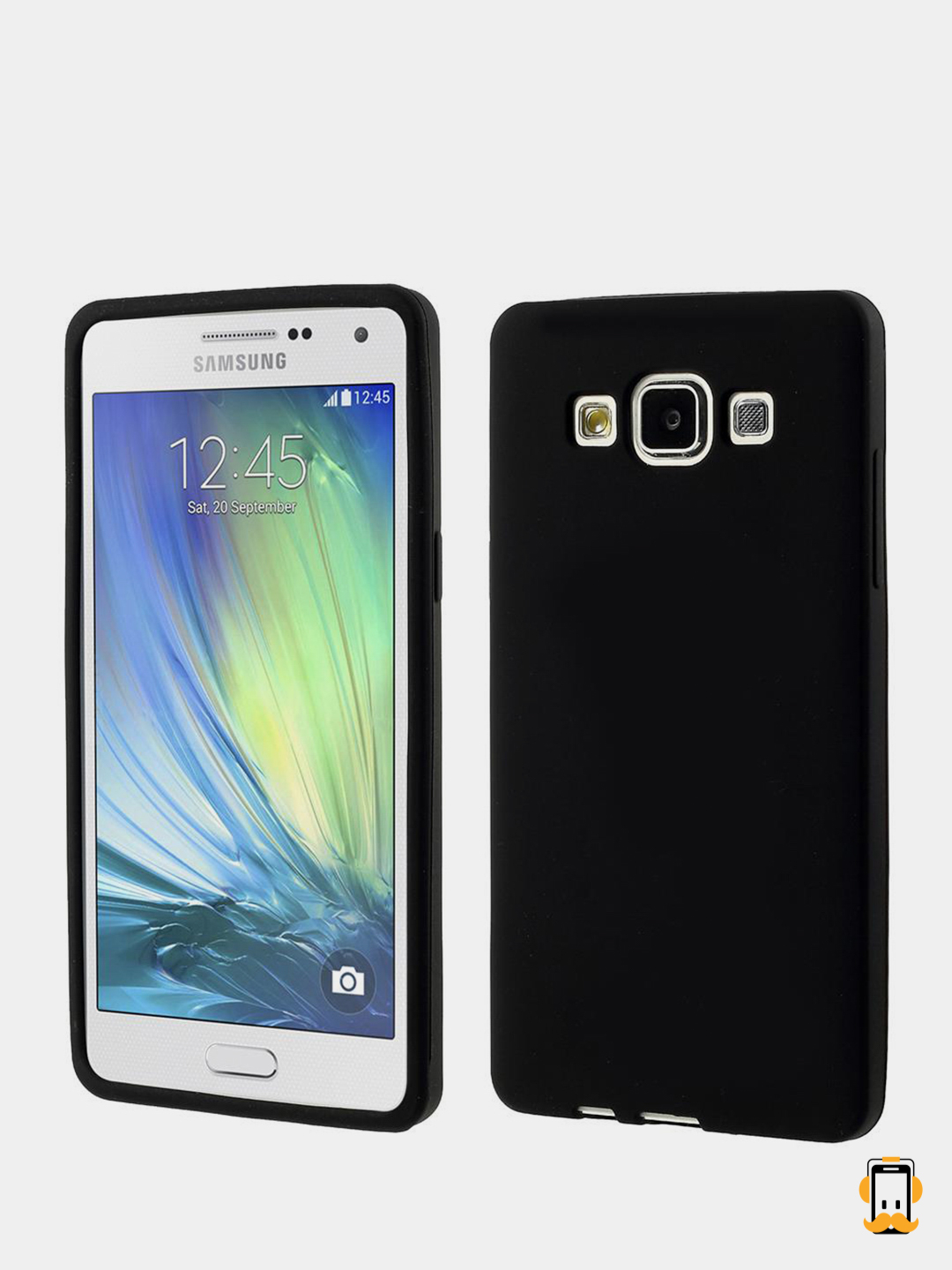 Чехол Samsung Galaxy A5 2015 (SM-A500F), Самсунг Галакси А5 (СМ-А500Ф)  черный силиконовый купить по цене 138.57 ₽ в интернет-магазине KazanExpress