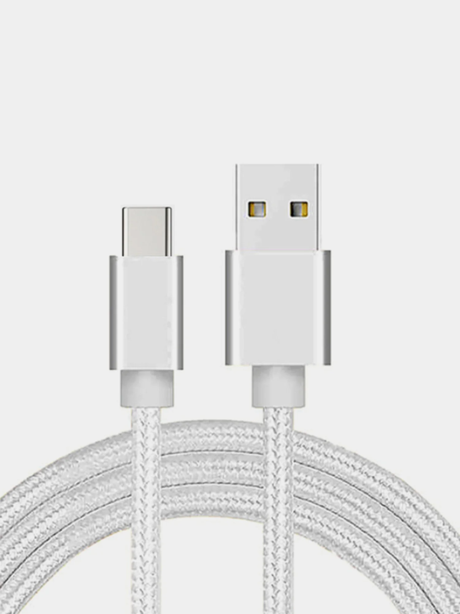 USB кабель для зарядки и передачи данных 2.0 А нейлоновый 1.35 м, micro usb, type c