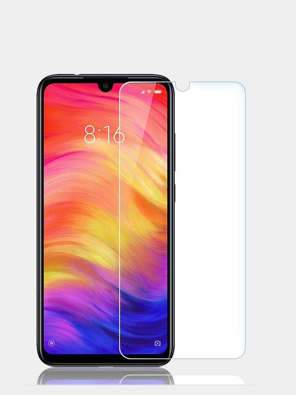 Защитное стекло для Xiaomi Redmi Note 7. Противоударная сверх защита 9H для  Сяоми Редми Ноут 7 прозрачное купить по цене 59.5 ₽ в интернет-магазине  Магнит Маркет