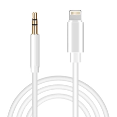Кабель для iPhone AUX Lightning Audio Cable Slver (1m)