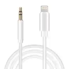 Золотой кабель для iPhone AUX Lightning Audio Cable Slver (1m)