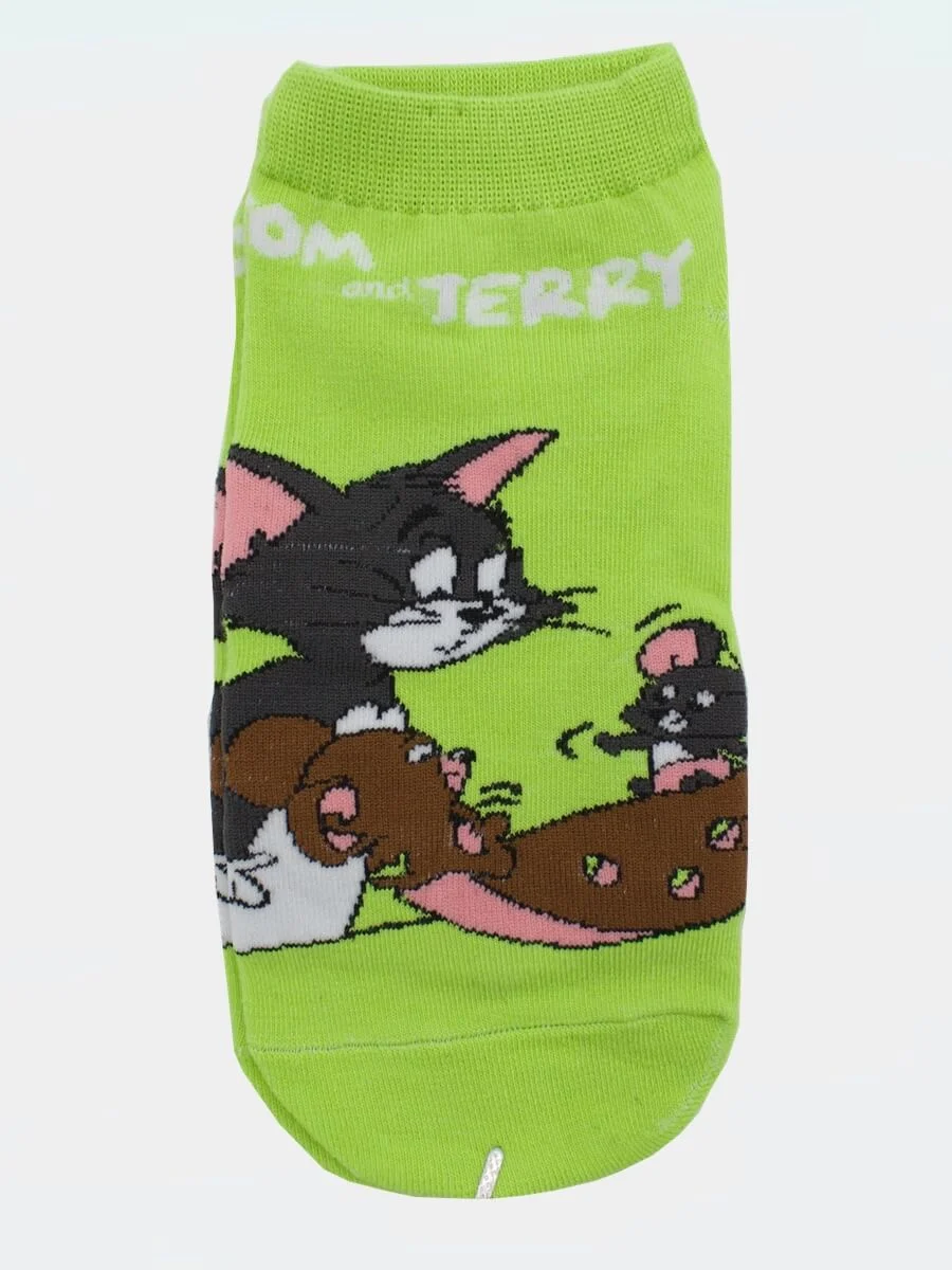 Зеленый носки "Tom and Jerry"