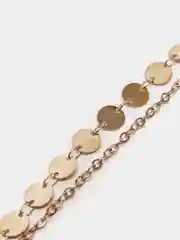 Цепочка двойная с подвеской