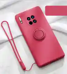 Фуксия чехол для Huawei с магнитным кольцом, мягкий внутри P40 P30 P20 Mate20 Mate30 Pro