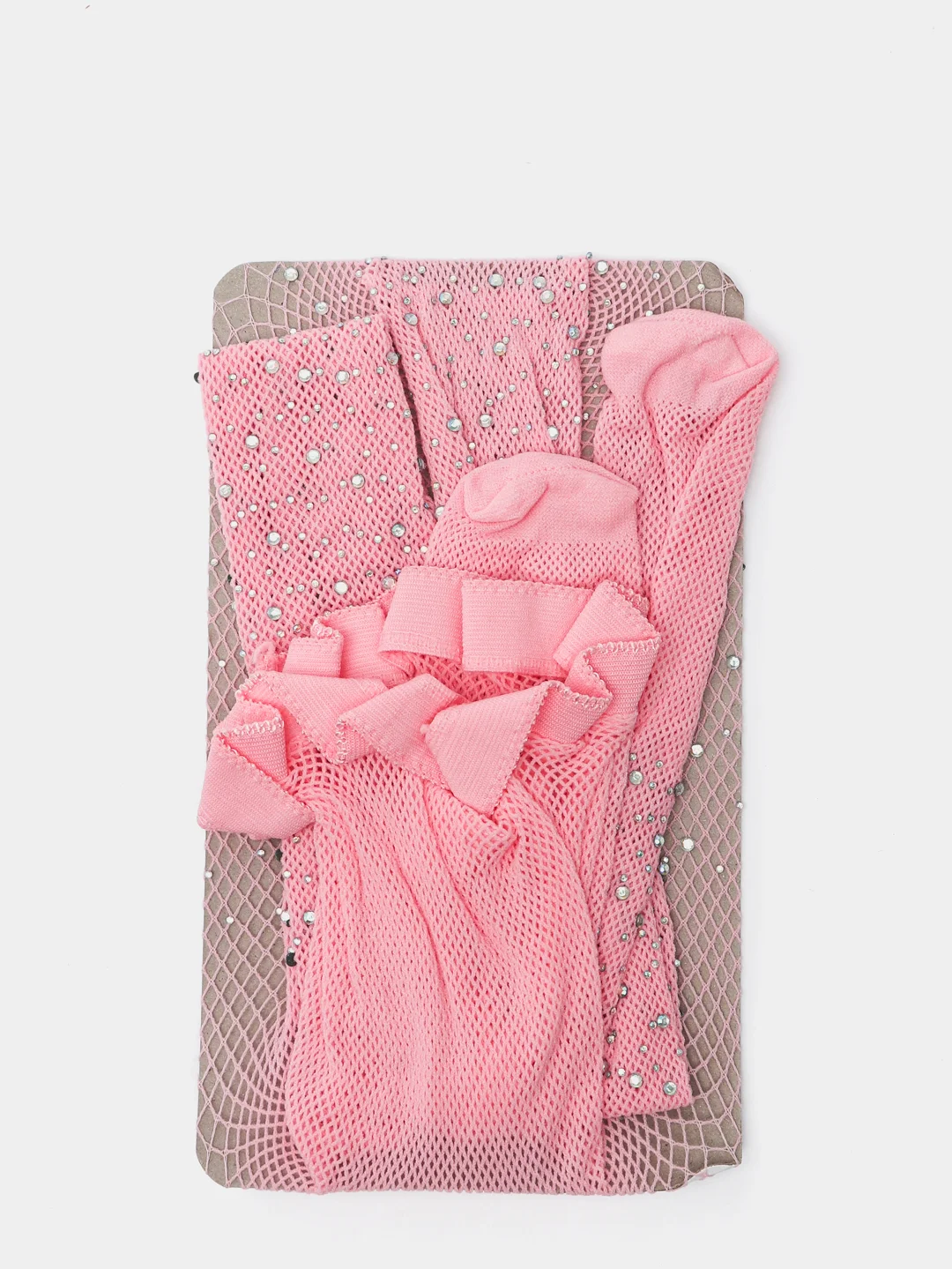 Розовый детские колготки со стразами, 5 цветов
