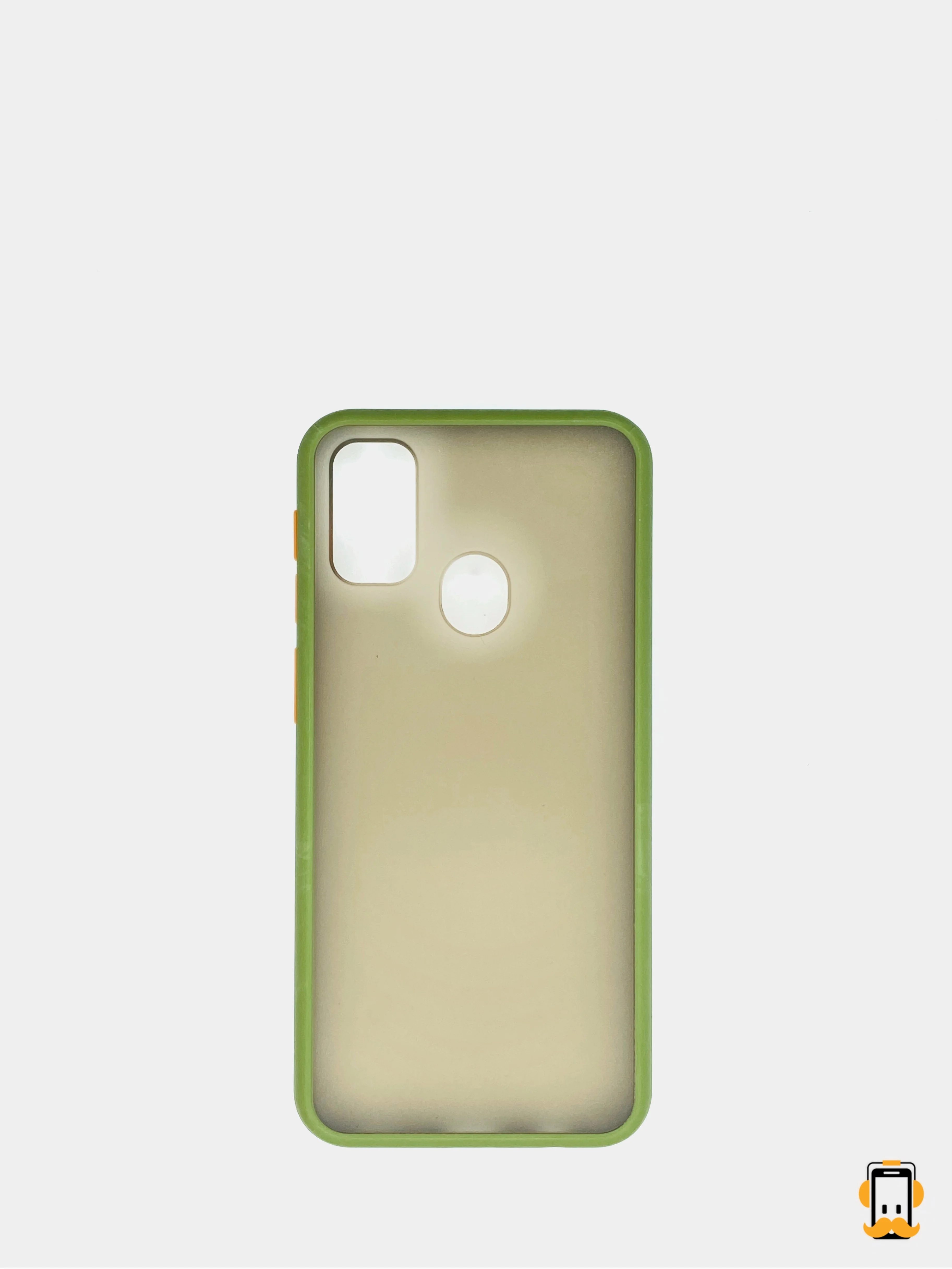 Лесной зеленый samsung Galaxy M21 / M30s, Галакси М21, М30с чехол матовый силиконовый с цветными кнопками