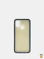 Черный samsung Galaxy M21 / M30s, Галакси М21, М30с чехол матовый силиконовый с цветными кнопками