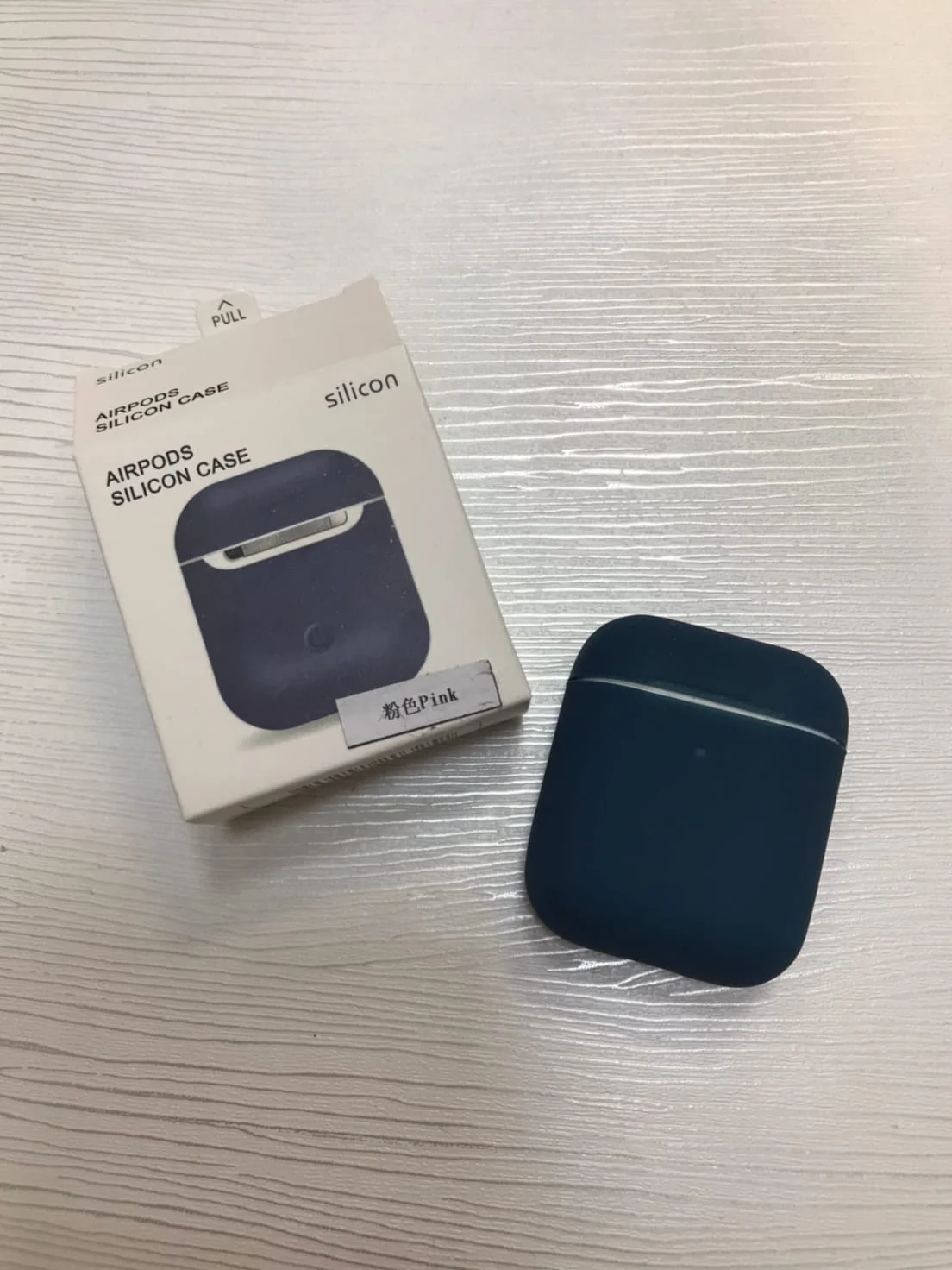 Синий меланж силиконовые чехлы для AirPods 1/2
