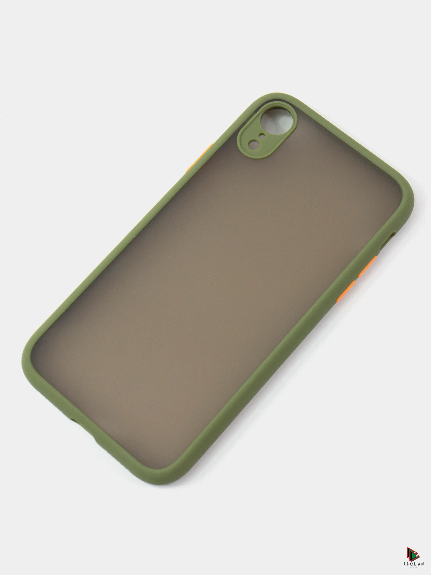 Хаки чехол для iPhone  X-Case  Soft Touch Mate
