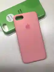 Розовый защитный силиконовый чехол для iphone 7 iphone 8 с яблоком