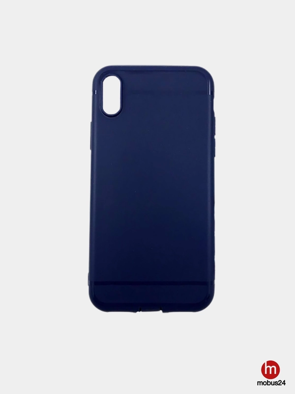 Матовый тонкий силиконовый чехол для iPhone X XS