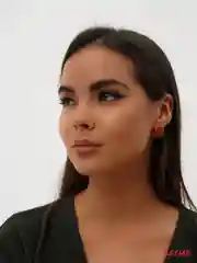 Серьги пусеты, сережки прямоугольные Kim