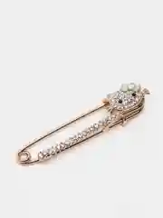 Серебряный броши