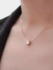 Серебряный цепочка с кулоном