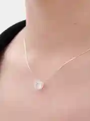 Серебряный цепочка с кулоном