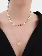 Цепочка двойная с подвеской