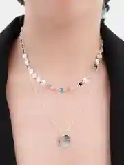 Цепочка двойная с подвеской