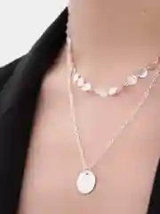 Цепочка двойная с подвеской