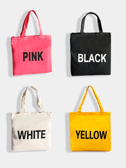 Сумки цветные "Yellow", "Black", "Pink", "White"