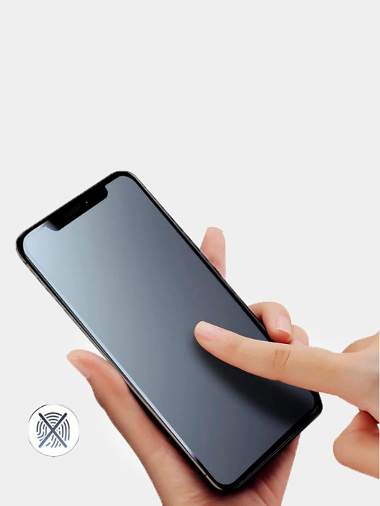 Матовое защитное стекло от отпечатков пальцев на iPhone 12, 12pro, 11, 11Pro, XS, XR, 7, 8