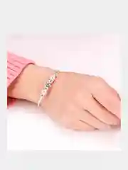 Серебряный браслет на руку, с шармами