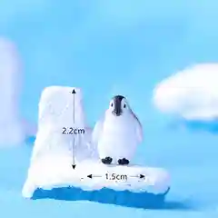 Хаки миниатюрные фигурки, сувенир, пингвин, 2 шт