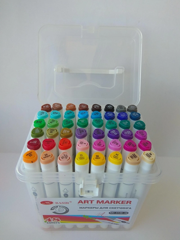 СКЕТЧМАРКЕРЫ "ART MARKER" ДВУХСТОРОННИЕ  2/6ММ BASIR
