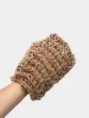 Мочалка варежка для душа и бани из джута