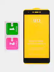 Черный защитное стекло 9D для Xiaomi Redmi Note 4X  Полное покрытие
