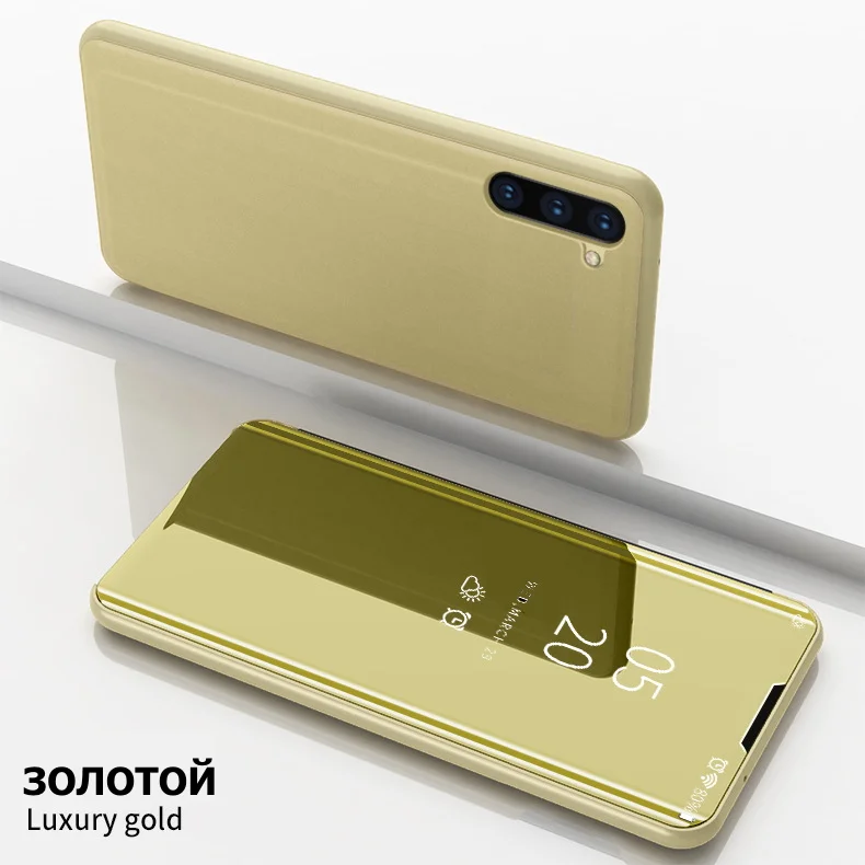 Золотой чехол-книжка для A51 / M40S / A31