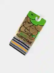 Синий детские колготки, с рисунком Мишка Герой