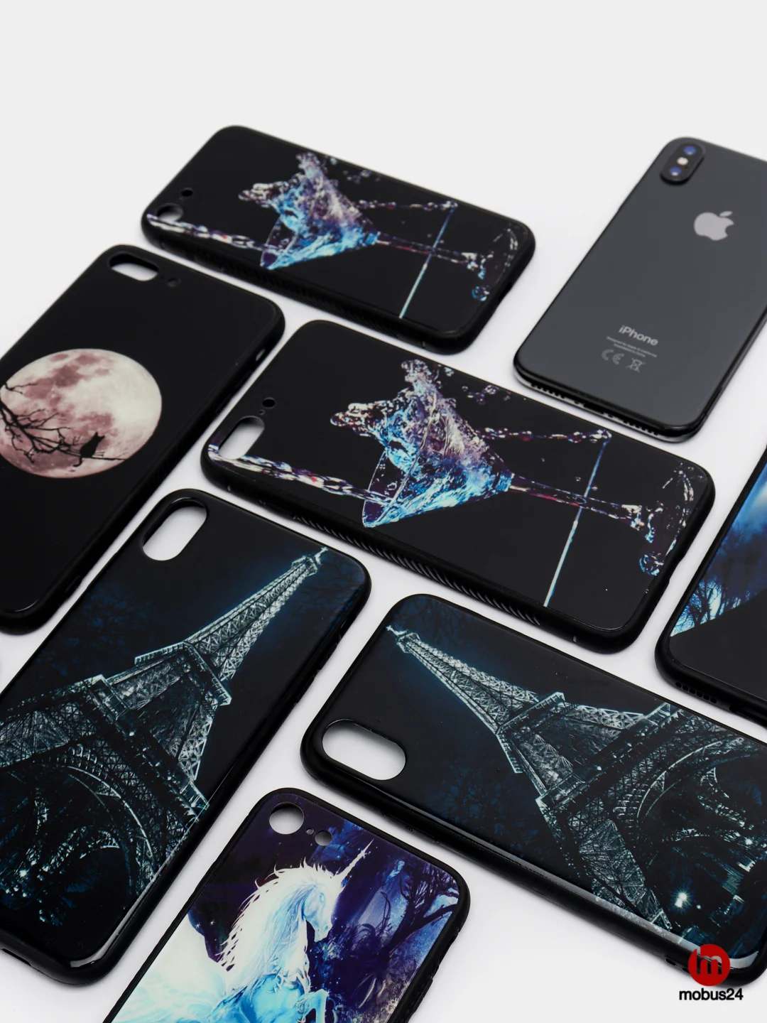 Силиконовый чехол со светящийся задней панелью для iPhone X XS