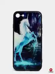 Белый силиконовый чехол со светящийся задней панелью для iPhone X XS