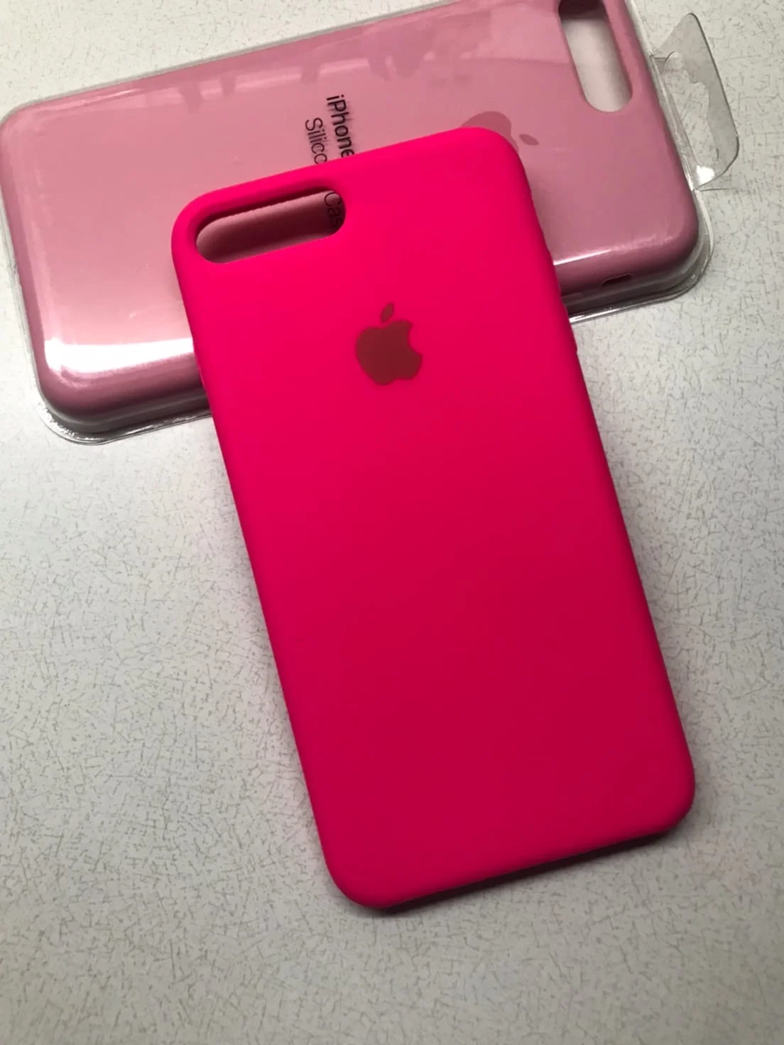 Серебряный защитный силиконовый чехол для iphone 7 iphone 8 с яблоком