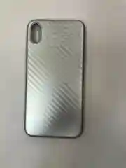 Серебряный чехол iPhone X, XS