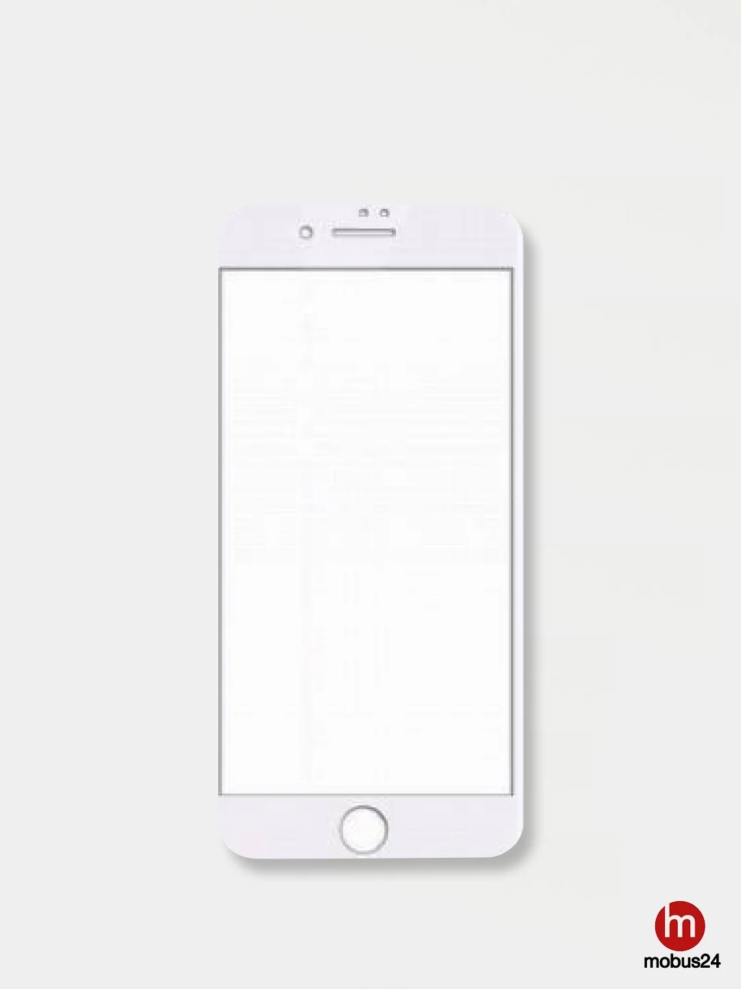 Белый защитное стекло 9D для iPhone 6 6S Черное и белый