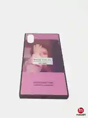 Угольный силиконовый чехол со стеклянной панелью для iPhone X, XS
