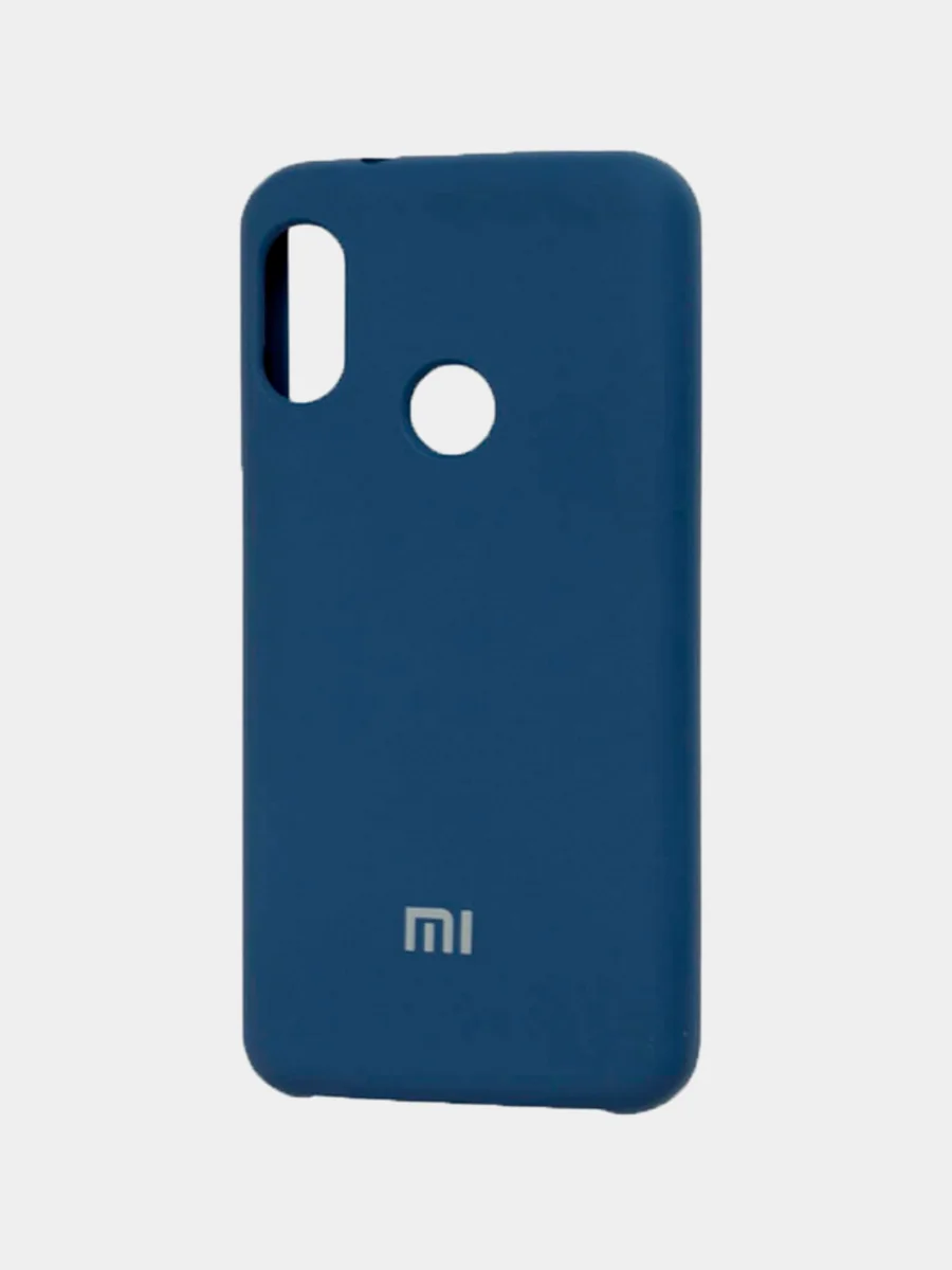 Синий силиконеовый чехол на Xiaomi Mi 10 Lite/P40 Lite/CC9E
