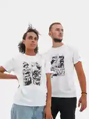 Футболка с принтом по аниме "Наруто", мужская футболка, белая
