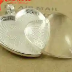 Серебряный сеттинг, женская подвеска, основа на шею, на запястье, "Сердце", для эпоксидной смолы