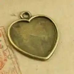 Хаки сеттинг, женская подвеска, основа на шею, на запястье, "Сердце", для эпоксидной смолы