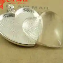 Карамельный сеттинг, женская подвеска, основа на шею, на запястье, "Сердце", для эпоксидной смолы