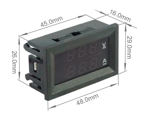 Цифровой амперметр вольтметр DC 0 - 100 V / 10 A 50 A 100 A