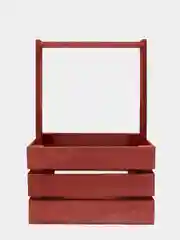 Багровый ящик из реек с ручками 220х120х140мм. Корзинка.Кашпо.Бокс